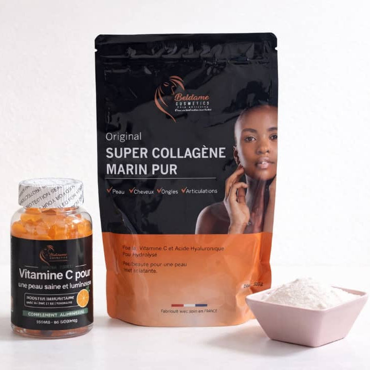 Collagène Marin Pur Hydrolysé – Qualité Premium Associée à la vitamine C gummies
