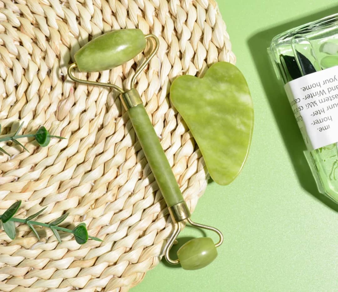 kit visage roller guasha + jade roller